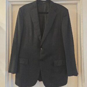 Ermenegildo Zegna Multi Season Wool Single Breasted Mens Blazer Black Size 44R